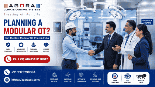 Does the modular OT price in India include HVAC and laminar airflow
