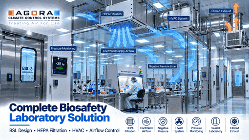 What does a biosafety laboratory design company in India do