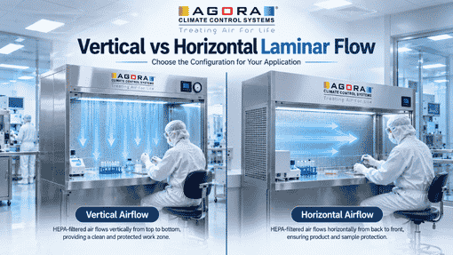 What is the difference between vertical and horizontal laminar flow cabinets