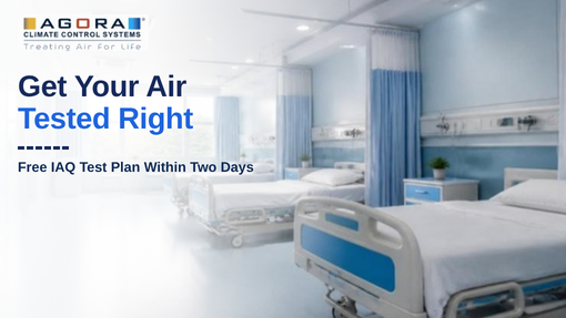 Book an indoor air quality assessment for your hospital or lab with Agora CCS