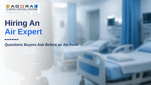 Hospital team planning an air quality assessment with an air quality consultant